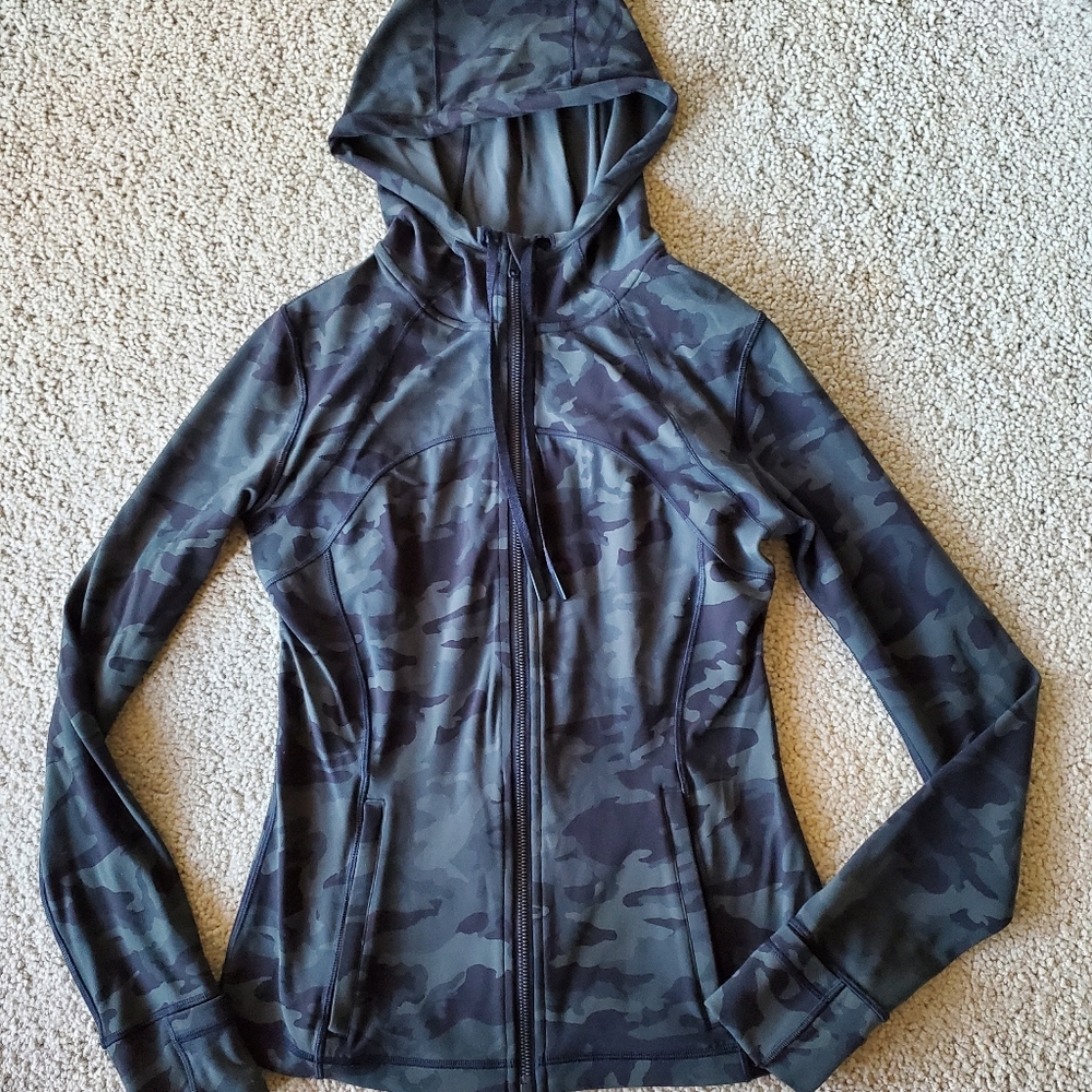 Lululemon Hooded Define Jacket Green Camo